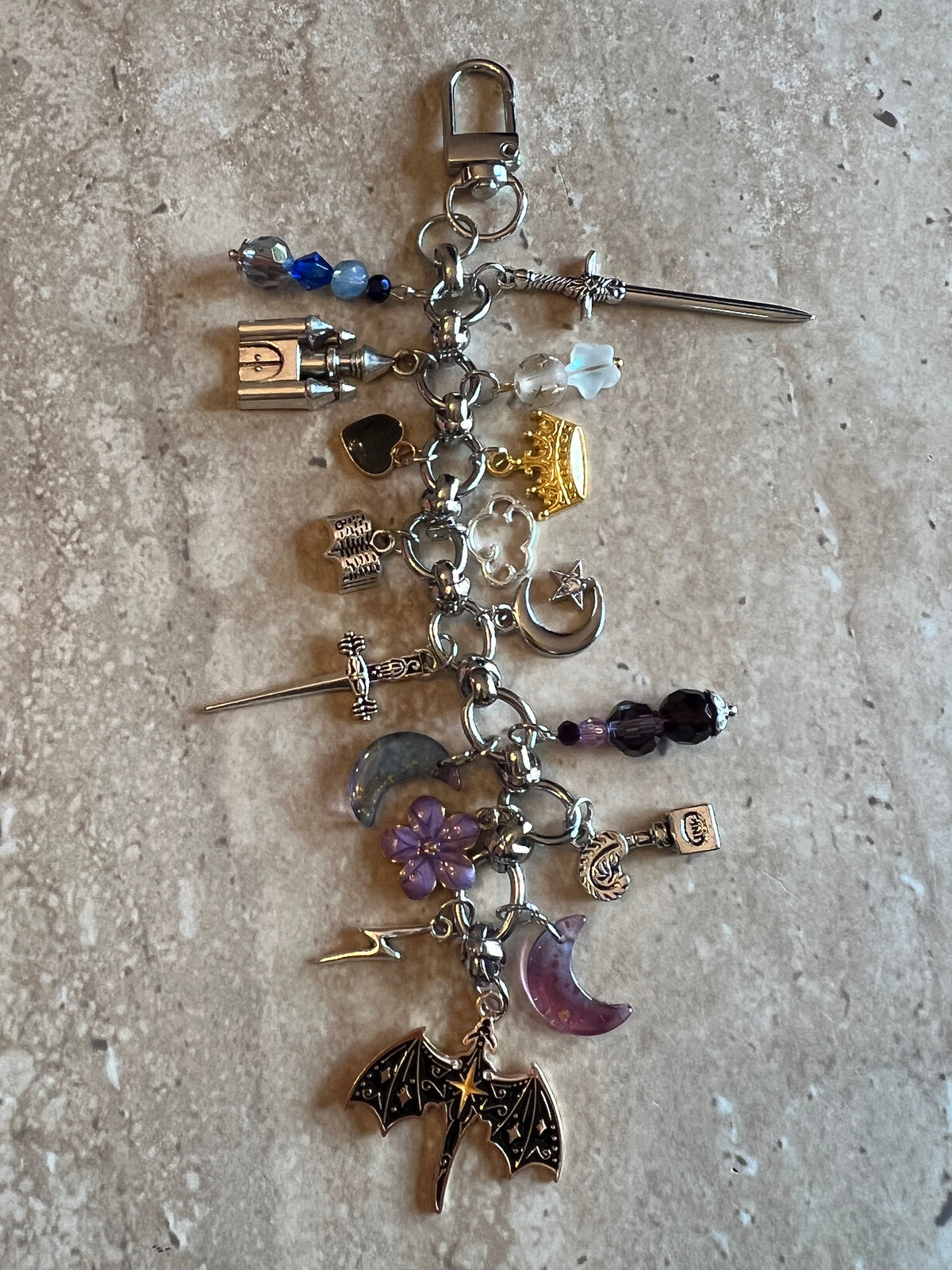 Dragon Rider Kindle Charm | Bag Accessory| Reader Gift | Fantasy reader keychain| Romantasy