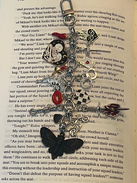 Kindle/Bag charm| keychain, Dark Romance, purse jewelry, ereader charm