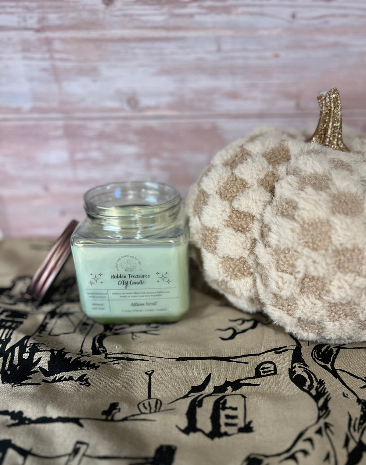 Scented Soy Candle with Mystery Beads | DIY Keychain Blank | Gift for her