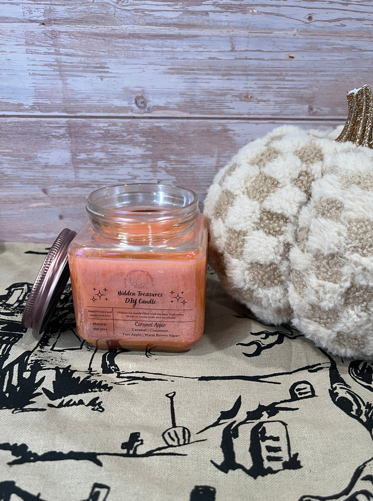 Scented Soy Candle with Mystery Beads | DIY Keychain Blank | Gift for her