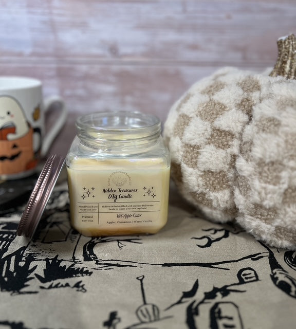 Scented Soy Candle with Mystery Beads | DIY Keychain Blank | Gift for her